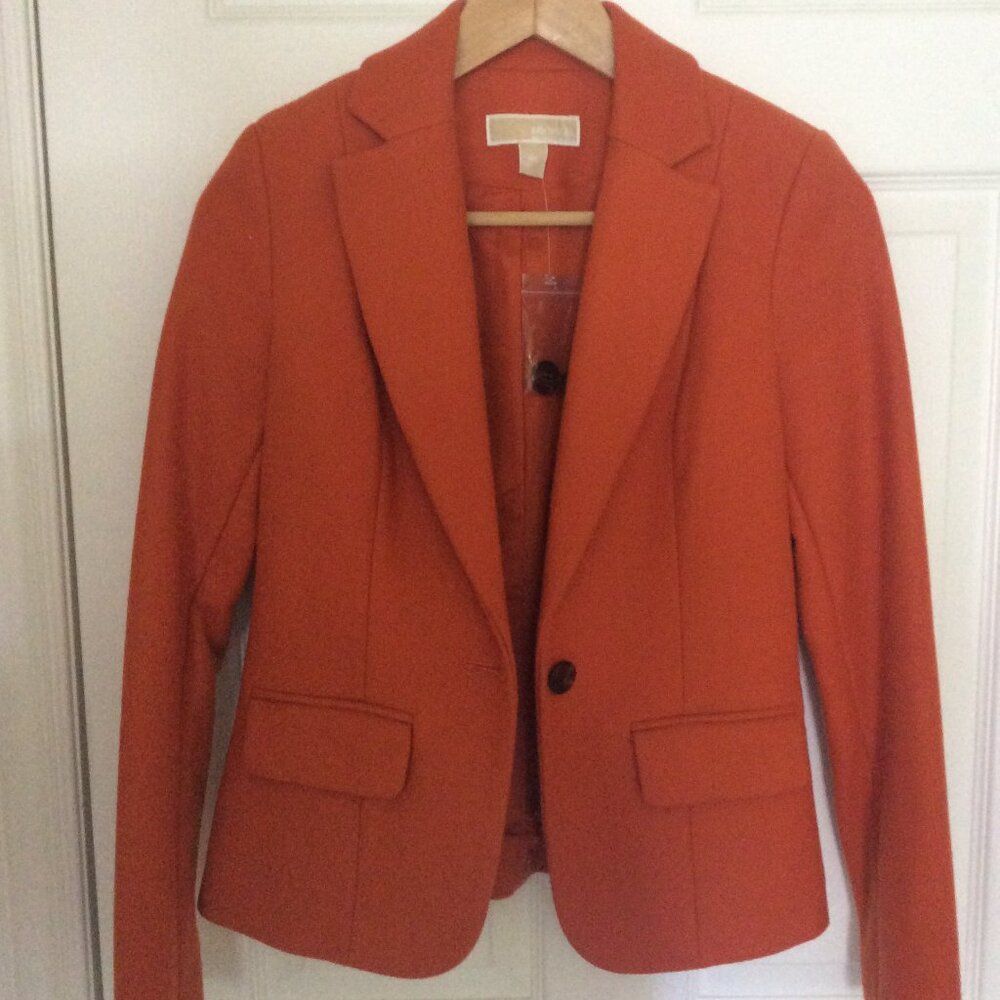 Michael Kors Orange Wool Blazer